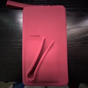 RHODE Vibrant Pink Wristlet